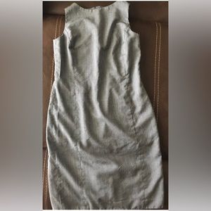 6- Liz Claiborne dress, midi, back slit, slight discoloration to lining, inner